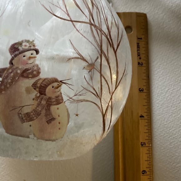 New  Winter Small Snowman / Mini Lights Inside - Picture 9 of 11